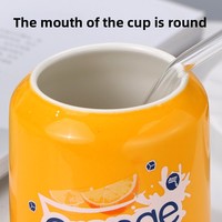 Ensemble de tasses en céramique pour couple avec logo personnalisé, capacité de 300 ml, tasse à paille avec couvercle