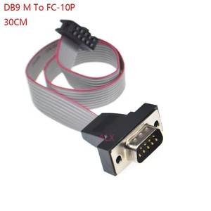 26AWG 10FT DB9 Male RS232 9 Pin Serial Extension Cable, Metal Case 9 Pin Gold Plated Connector With Bare Wire End Cable - View #5