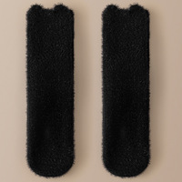 Damen Mid-Calf Faux Nerz Woll socken Herbst Winter Fleece gefüttert Verdickte anti bakterielle Deodorant Schlafs ocken Täglicher Gebrauch Strumpfwaren