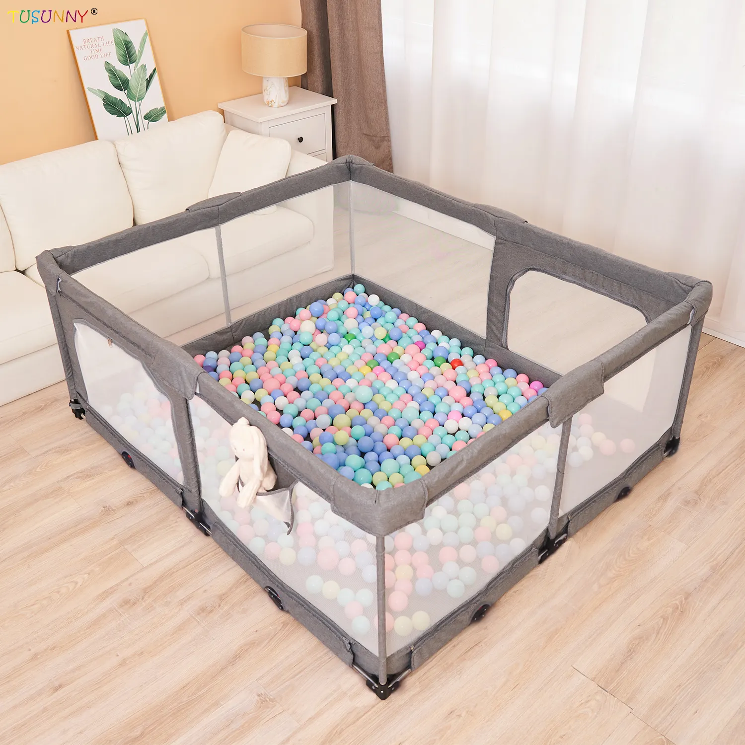 Hot Sell Multifunctioneel Nieuw Ontwerp Veiligheid Kids Indoor Speeltuin Hek Baby Box