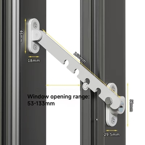 <strong>Window</strong> <strong>Stopper</strong> (Child Protection, Wind Lock) <strong>Window</strong> limiter Adjustable Anti-Theft Lock for Doors/<strong>Windows</strong> <strong>Window</strong> <strong>Stopper</strong> - Product Image 1