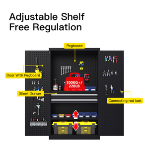 Steel <strong>Garage</strong> Cabinets with Drawers for Workshop Storage-OEM Customizable Modular Tool <strong>Cupboard</strong> - Product Image 3