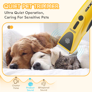 เครื่องตัดขนสุนัขไฟฟ้า LILIPRO PT306 แบบมืออาชีพ เงียบ ชาร์จไฟได้ ชุดอุปกรณ์ตัดแต่งขนสัตว์เลี้ยงไร้สาย สำหรับแมวและสัตว์อื่นๆ - Product Image 4