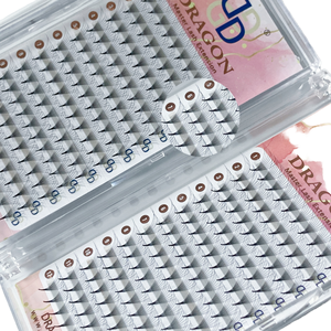 Extensions de cils pré-faites en volume russe 2D 3D 4D 5D 6D 0.07, pré-éventailées, faites à la main, 12 rangées C D, pour la vente en gros - Product Image 1