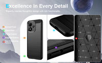Coque arrière en TPU souple antichoc robuste en fibre de carbone avec estampage à chaud pour Xiaomi Redmi Note 17 5G/17 Pro 5G/Note 17 Pro Max 5G