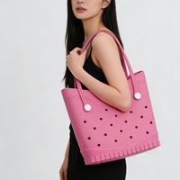 Nouvel Arrivage : Sacs à main pour femmes avec breloque, sacs de plage, sacs fourre-tout en EVA imperméables, sacs à main quotidiens pour le shopping