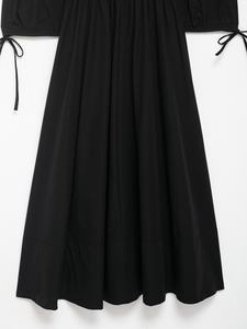 KAR & OT ZA 2025 Automne Nouvelle Arrivée Taille Élastique Plissée Conception <span class=keywords><strong>Coude</strong></span> Manches Bouffantes Col Rond Robe Midi 8678325 - Product Image 6