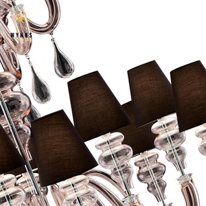 Candelabro de cristal de lujo moderno con bombilla LED regulable Luz colgante para <span class=keywords><strong>restaurante</strong></span> de hotel en casa - Product Image 5