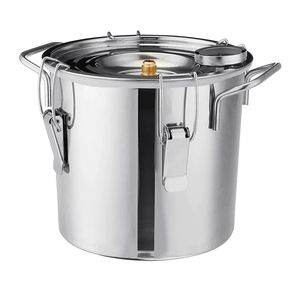 3/5 Gal Wasser-Alkoholdestilliergerät 10L/20L Minimalkohol Schwarzbrenner Ätherisches Öl Still-Destilliergerät aus Edelstahl - Product Image 3