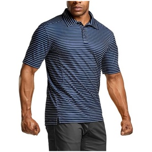 Chemise tactique de golf pour homme, légère, respirante, manches courtes, UPF 50+, tissu piqué 100% polyester - Product Image 1