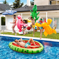 Bouée gonflable tortue INTEX pour enfants, modèle 59525, en PVC écologique imprimé, pour la natation et le jeu aquatique