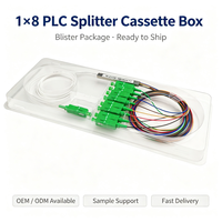 Répartiteur optique PLC SC 1x8, Répartiteur optique monomode SC 0,9 mm G657A1 PLC