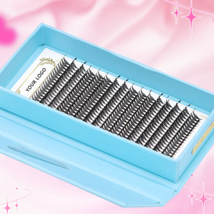 Tùy chỉnh nhãn hiệu riêng ghép truyện tranh Spire lông mi mở rộng PREMADE người hâm mộ <span class=keywords><strong>Lash</strong></span> mở rộng với các ngôi sao và trái tim - Product Image 4