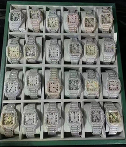 Factory Wholesale Supply of Luxury Zircon Moissanite Inlaid Watches Mechanical Watches Quartz Watches