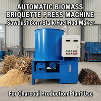 Presse automatique à briquettes de biomasse pour la production de charbon de bois à partir de sciure de bois et de tiges de maïs