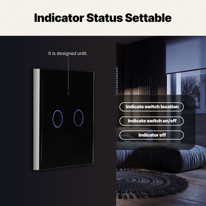 Interrupteur intelligent Matter Smart Home compatible avec Apple Homekit, Alexa, Google Smarthings, interrupteur intelligent WiFi pour éclairage, UE, Royaume-Uni - Product Image 3