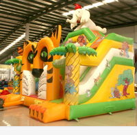 Super amusant Enfants petite glissière gonflable commerciale de château d'enfants pour le parc d'attractions