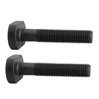 Vis à tête T large en acier au carbone de grade 12.9, oxyde d'aluminium, pour fixation de table de poinçonnage et de rail de cadre