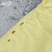 Fabricant T-shirt surdimensionné en coton pour hommes, imprimé DTG, dégradé en boîte, coupe en boîte, 250 g/m²