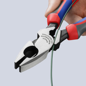 Alicates de liniero KNIPEX 09 12 240 SB, modelo americano, alicates combinados de alta resistencia con mangos ergonómicos, negros, 240 mm - Product Image 2
