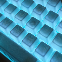 High-grade White Crystal Glaze Ceramic Key Caps, Compatible with Cherry and Gateron MX Key Switches, OEM Quality