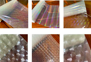 Arc-en-ciel <span class=keywords><strong>Sweet</strong></span> <span class=keywords><strong>Heart</strong></span> Little Dots Plusieurs modèles de conception <span class=keywords><strong>Film</strong></span> de stratification thermique holographique Laser Transparent personnalisé - Product Image 2