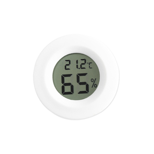 Black White Celsius Mini <strong>Round</strong> Electronic Home Office LCD <strong>Temperature</strong> and <strong>Humidity</strong> <strong>Meter</strong> <strong>Wireless</strong> Tape - Product Image 3