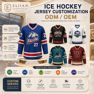 Op maat gemaakte ijshockeytruien met aangepaste borduur- of sublimatieopties voor volwassen en jeugdclubteams, groothandel clubteambestellingen - Product Image 6