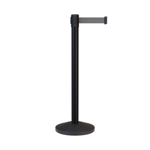 Ceinture de queue noire en acier inoxydable, barrière métallique <span class=keywords><strong>Q</strong></span> Manager - Product Image 3