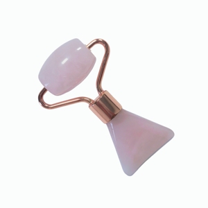 ลูกกลิ้งนวดหน้าขนาดพกพา ลดเลือนริ้วรอย โรสควอตซ์ มินิ เจด โรลเลอร์ - Product Image 2