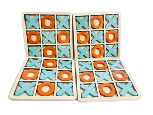 In legno <span class=keywords><strong>Tic</strong></span> Tac Toe tavolo da gioco Xo giocattolo per la famiglia e i bambini Puzzle educativo in colori vivaci - Product Image 3