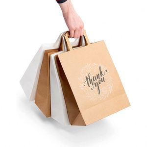 Bolsas de Regalo de Papel Kraft Marrón con Asas, 100% Reciclables, para Compras, Bodas y Detalles, Precio al por Mayor - Product Image 1