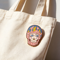 Épingles de revers en métal émaillé plaqué or rose, motif dessin animé mignon personnalisé pour filles, pour sacs à dos, vêtements et vestes