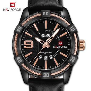 นาฬิกาข้อมือหนังสีน้ำเงินแบรนด์ดังสำหรับผู้ชาย รุ่น Naviforce 9117 - Product Image 2
