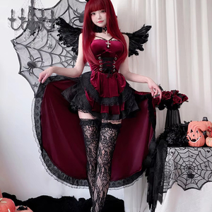Costume Erotico a Tema Oscuro Europeo e Americano, Abito da <span class=keywords><strong>Donna</strong></span> con Dettaglio a Coda e Outfit Sexy - Product Image 3