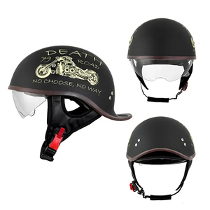 Nouveau design de gros OEM demi-visage unisexe ABS <span class=keywords><strong>Casque</strong></span> de <span class=keywords><strong>moto</strong></span> Crash Riding <span class=keywords><strong>Casque</strong></span> avec certification DOT - Product Image 2
