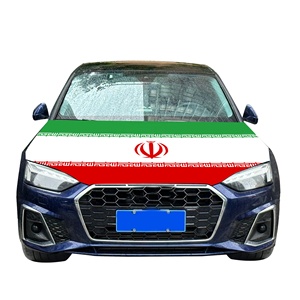 Funda para Capó de Coche con Bandera de Irán Personalizada, Diseño Persa, 120x150cm, Material Elástico de Cuatro Lados, Apta para Camionetas - Product Image 1