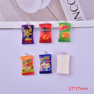 Bolsa de Aperitivos de Resina de Simulación, Resina 3D con Técnica de Goteo de Aceite, Dijes de Comida, Colgante DIY, Accesorios para Carcasas de Teléfono - Product Image 4