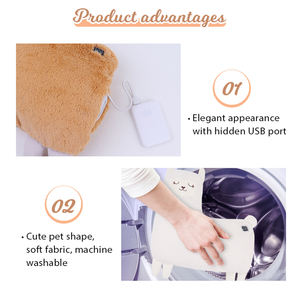 Riscaldamento elettrico giocattoli animali cuscino imbottito comodo USB riscaldamento cuscino per i bambini caldi - Product Image 4
