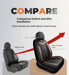 Coprisedili Auto in Pelle Grigia Elegante, Copertura Completa Stereo Resistente all'Usura per <span class=keywords><strong>Opel</strong></span> Astra <span class=keywords><strong>Corsa</strong></span> Mokka Crossland Grandland - Product Image 4