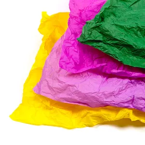 Hot Selling 50x70cm 70x100cm 17g Colorful Tissue Paper Papel De Seda For Wrapping