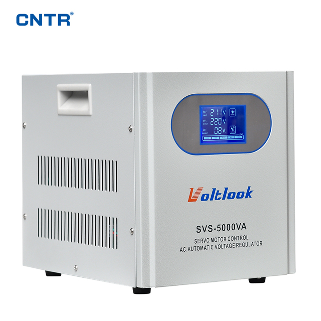 SVS 5KVA 6KVA LCD Digital Voltage Stabilizer Servo Type Single Phase AC 220V Automatic Voltage Regulator AVR for Home Appliances