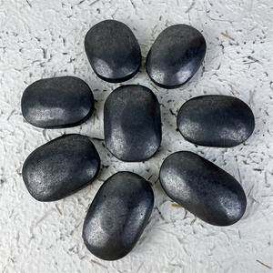 Commercio all'ingrosso di alta qualità di pietra di <span class=keywords><strong>Shungite</strong></span> di quarzo di <span class=keywords><strong>Shungite</strong></span> lucido pietra di palma per Fengshui - Product Image 4