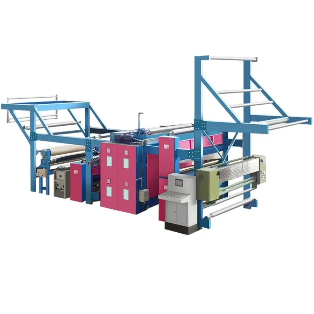 Factory Production Pure Heat Setting Stenter Textile Narrow Packing Woven Pure Cotton Fabric Fabric Rolling Machine