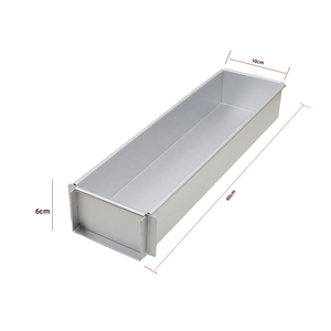 Bandeja Caja Contenedor Molde para Pastel Tiramisú de Aluminio Anodizado de 40 cm con Tapa Transparente - Product Image 2