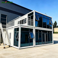 Maison conteneur pliable à installation rapide, maison préfabriquée pliable, maisons conteneurs pliables pour bureau, dortoir conteneur