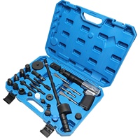 Kit de Martillo Neumático HTL, Cincel Plano, Punzón Cónico, Cortador de Tubos, Extractor de Inyectores Diésel, Adaptadores, Herramienta de Reparación de Carrocería