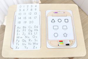 Mesa Sensorial con Panel Doble con 2 Sillas Mesa de Juegos de Agua y Arena <span class=keywords><strong>para</strong></span> Niños - Product Image 4