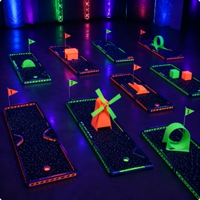 Kit de simulation de golf LED d'extérieur PGM, tapis de simulation de golf mobile pour sports d'intérieur et installations de parcs d'attractions