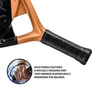 Raqueta de Pádel de Fibra de Carbono 18K Personalizada de Fábrica, 15-17 EVA, Forma de Diamante, Profesional, Portátil y Ligera - Product Image 6
